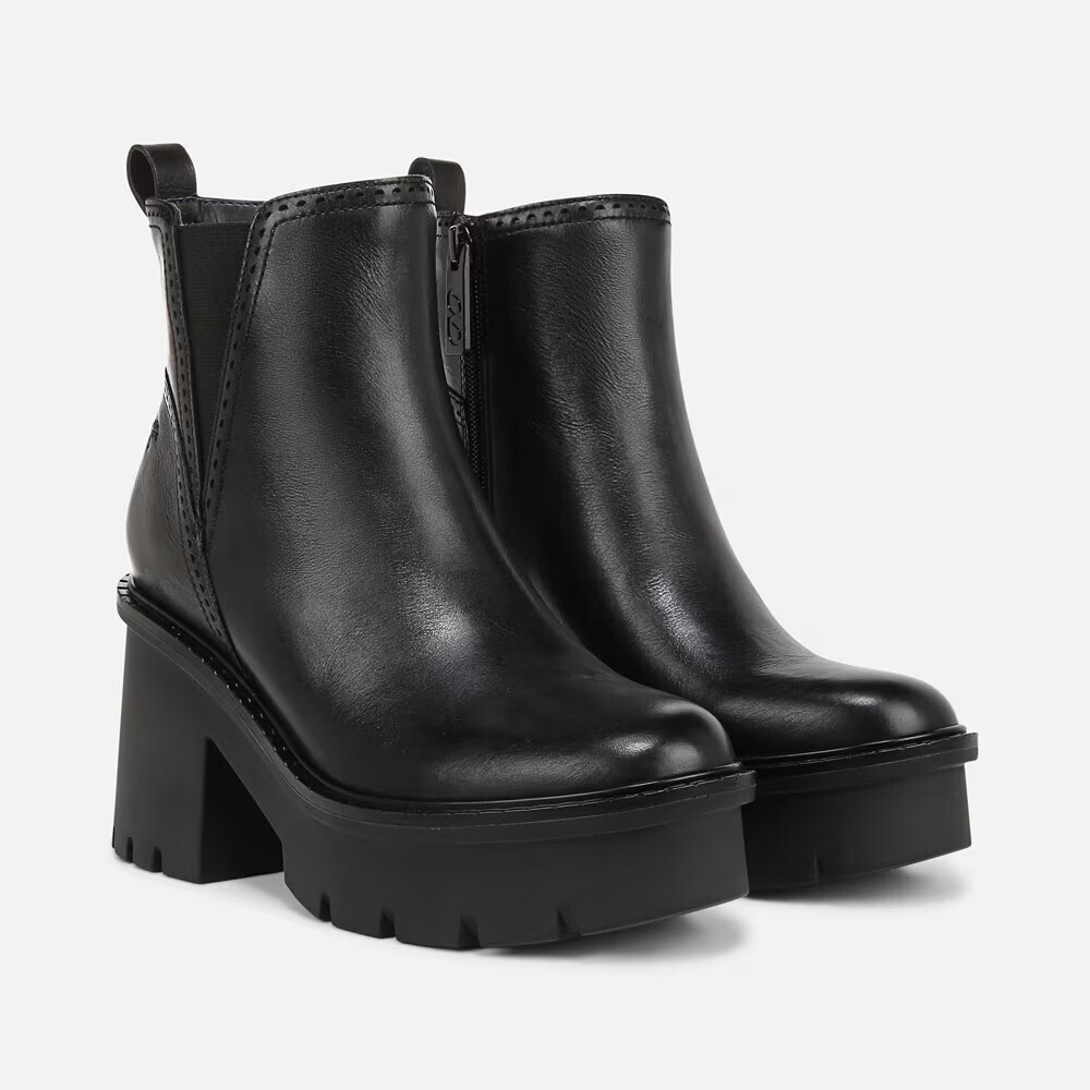 Naturalizer Quest J2381L1001 Boots Women's 11 Black Leather Ankle Bootie HAWK409